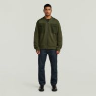 Снимка на G-STAR МЪЖКИ СУИТШЪРТ WOVEN MIX SWEATER JACKET В SHADOW OLIVE 4