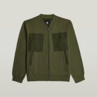 Снимка на G-STAR МЪЖКИ СУИТШЪРТ WOVEN MIX SWEATER JACKET В SHADOW OLIVE 6