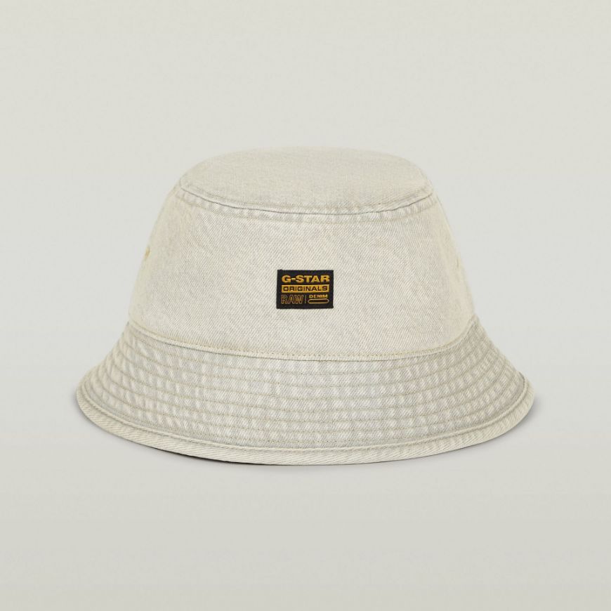 Снимка на G-STAR МЪЖКА ШАПКА ORIGINALS BUCKET HAT В BEACHED FADED VIVIANITE GREY