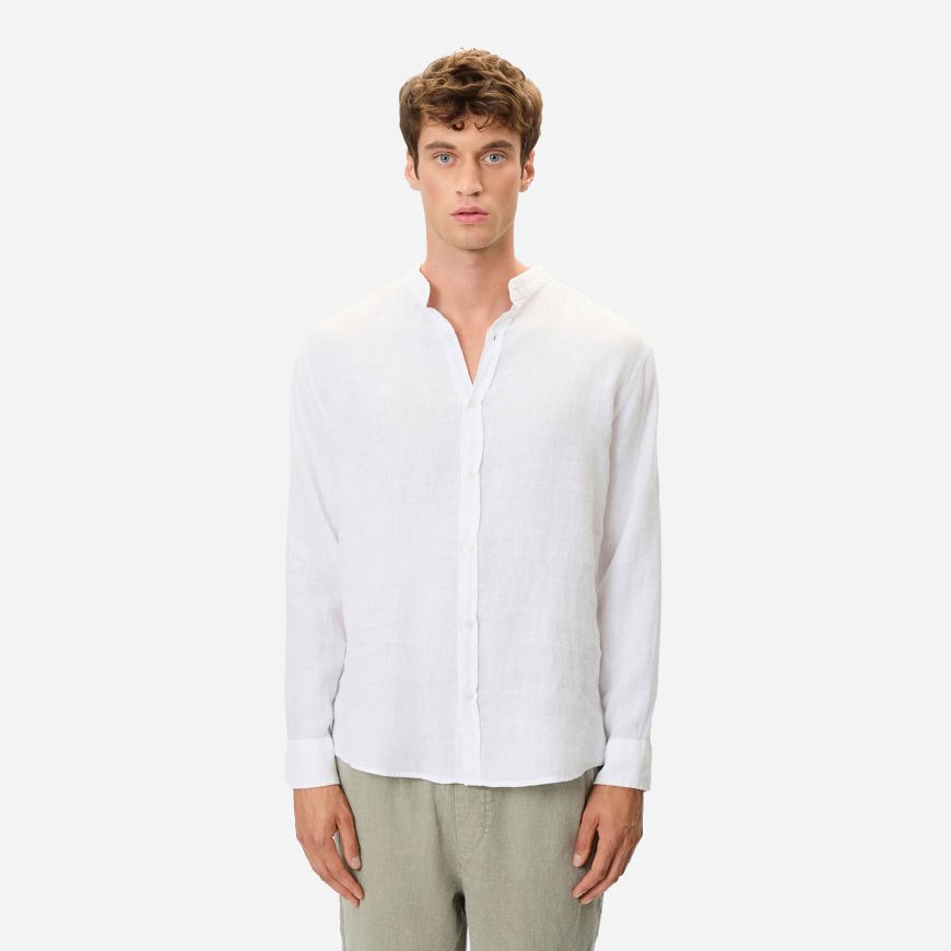Picture of DIRTY LAUNDRY MEN'S MAO SHIRT IN WHITE