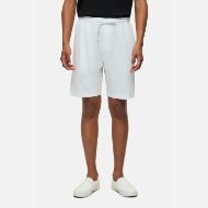 Picture of DIRTY LAUNDRY MEN'S PIQUET CHINO SWEATBERMUDA IN WHITE 1