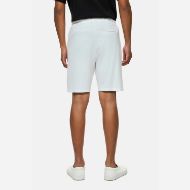Picture of DIRTY LAUNDRY MEN'S PIQUET CHINO SWEATBERMUDA IN WHITE 3