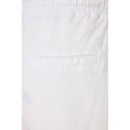Picture of DIRTY LAUNDRY MEN'S PIQUET CHINO SWEATBERMUDA IN WHITE 4