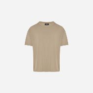 Picture of DIRTY LAUNDRY MEN'S PIQUET T-SHIRT WITH RAW EDGES IN TAUPE 6