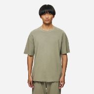 Picture of DIRTY LAUNDRY MEN'S PIQUET T-SHIRT WITH RAW EDGES IN TAUPE 1