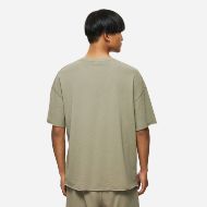 Picture of DIRTY LAUNDRY MEN'S PIQUET T-SHIRT WITH RAW EDGES IN TAUPE 3