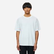 Picture of DIRTY LAUNDRY MEN'S PIQUET T-SHIRT WITH RAW EDGES IN WHITE 1