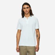 Picture of DIRTY LAUNDRY MEN'S PIQUET POLO T-SHIRT IN WHITE 1