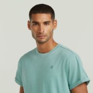 Picture of G-STAR MEN'S LASH T-SHIRT IN MINERAL BLUE GD 3