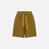 Снимка на DIRTY LAUNDRY ДАМСКИ БЕРМУДИ RELAXED LINEN BERMUDA OLIVE 5
