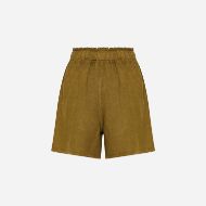 Снимка на DIRTY LAUNDRY ДАМСКИ БЕРМУДИ RELAXED LINEN BERMUDA OLIVE 6