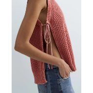 Снимка на REPLAY ДАМСКИ ТОП SLEEVELESS KNIT TOP DEEP ORANGE 4