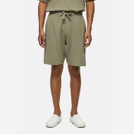 Picture of DIRTY LAUNDRY MEN'S PIQUET CHINO SWEATBERMUDA IN TAUPE 1