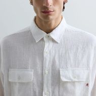 Снимка на REPLAY МЪЖКА РИЗА REGULAR FIT LINEN SHIRT NATURAL WHITE 7