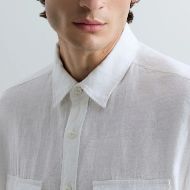 Снимка на REPLAY МЪЖКА РИЗА REGULAR FIT LINEN SHIRT NATURAL WHITE 5