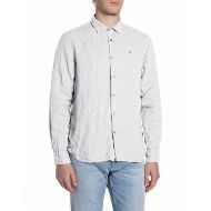 Снимка на REPLAY МЪЖКА РИЗА REGULAR FIT LINEN SHIRT В БЯЛО 1