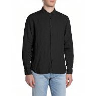 Снимка на REPLAY МЪЖКА РИЗА REGULAR FIT LINEN SHIRT В ЧЕРНО 1