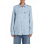 Снимка на REPLAY ДАМСКА РИЗА LINEN AND TENCEL DENIM SHIRT В СВЕТЛОСИНЬО 1