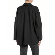 Снимка на REPLAY ДАМСКА РИЗА OVERSIZED LIGHT COTTON POPLIN SHIRT В ЧЕРНО 2