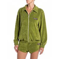 Снимка на REPLAY ДАМСКИ СУИТШЪРТ HIGH-NECK FULL ZIP SPONGE TERRY SWEATSHIRT В КАЛА ЗЕЛЕНО 1