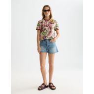 Picture of SCOTCH&SODA WOMEN'S PRINTED REGULAR-FIT T-SHIRT IN MULTICOLOUR 7