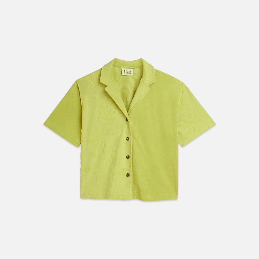 Снимка на SCOTCH&SODA ДАМСКА РИЗА TOWELLING SHORTSLEEVED В ЗЕЛЕНО