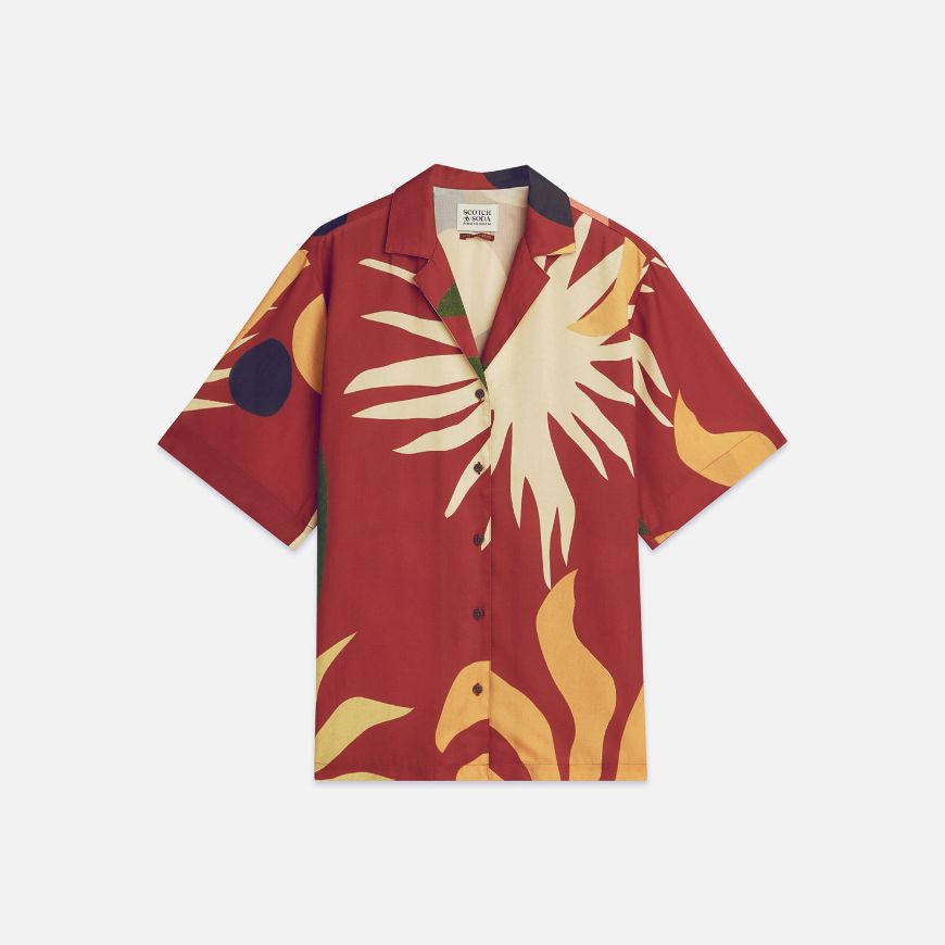 Снимка на SCOTCH&SODA ДАМСКА РИЗА PRINTED SHORT SLEEVED RELAXED FIT В КОМБИНАЦИЯ