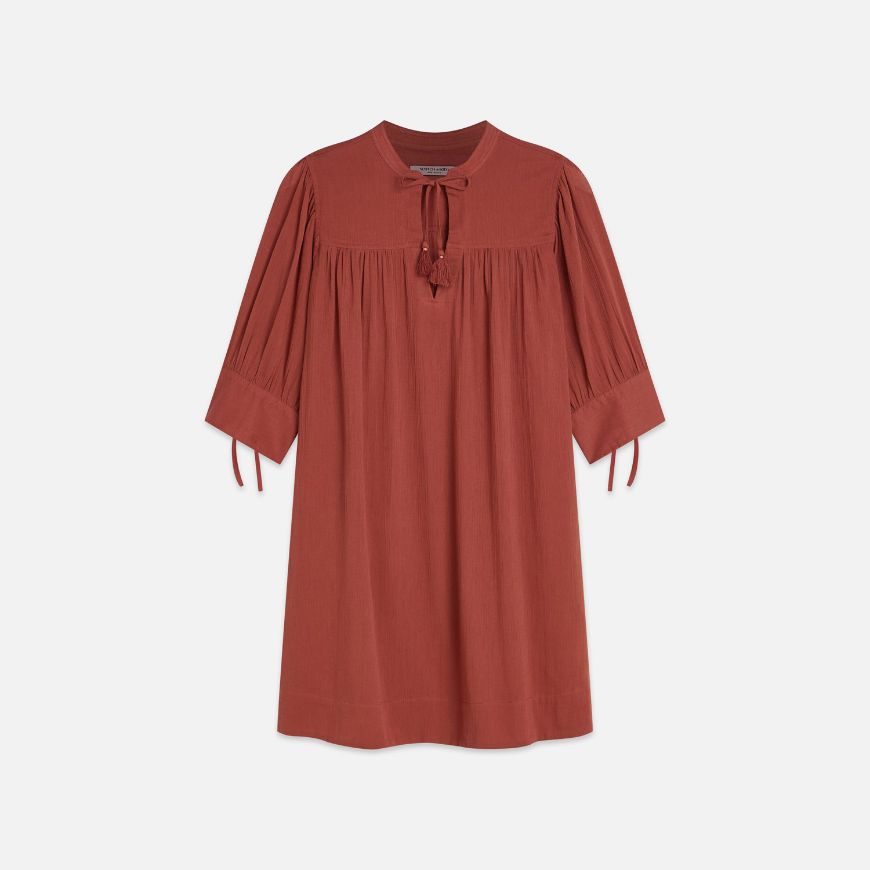 Снимка на SCOTCH&SODA ДАМСКА РОКЛЯ MINI GATHERED SLEEVE В ЧЕРВЕНО