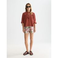 Снимка на SCOTCH&SODA ДАМСКИ БЕРМУДИ COTTON-LINEN ELASTIC WAIST В КОМБИНАЦИЯ 7