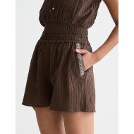 Снимка на SCOTCH&SODA ДАМСКИ БЕРМУДИ EMBROIDERED COTTON CREPE В КАФЯВО 6