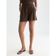 Снимка на SCOTCH&SODA ДАМСКИ БЕРМУДИ EMBROIDERED COTTON CREPE В КАФЯВО 4