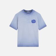 Picture of SCOTCH&SODA MEN'S FRONT AND BACK ARTWORK LOOSE FIT COL-DDYED T-SHIRT IN NAVY 1