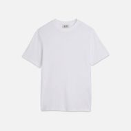 Picture of SCOTCH&SODA MEN'S 3 CROSSES COTTON/LINEN REGULAR FIT T-SHIRT IN WHITE/PASTEL 1