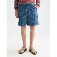 Снимка на SCOTCH&SODA МЪЖКИ БЕРМУДИ ALLOVER PRINTED CHAMBRAY CARGO В NAVY 4