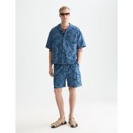 Снимка на SCOTCH&SODA МЪЖКИ БЕРМУДИ ALLOVER PRINTED CHAMBRAY CARGO В NAVY 7
