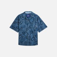 Снимка на SCOTCH&SODA МЪЖКА РИЗА PRINTED CHAMBRAY SHORT-SLEEVED В NAVY 1