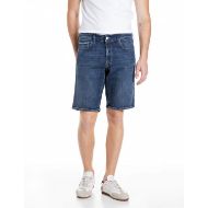 Снимка на REPLAY МЪЖКИ БЕРМУДИ GROVER STRAIGHT-FIT 11 OZ STRETCH DENIM SHORTS В СИН 1