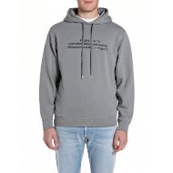 Снимка на REPLAY МЪЖКИ СУИТШЪРТ HOODY WITH LETTERING GREY MILITARY 1