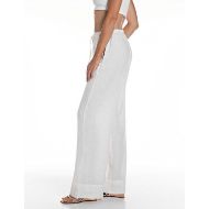 Снимка на REPLAY ДАМСКИ ПАНТАЛОНИ WIDE-LEG LINEN TROUSERS В БЯЛО 2