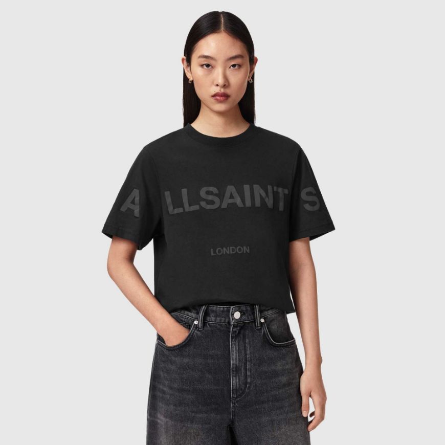 Снимка на ALLSAINTS ДАМСКИ ТОП LISA BIGGY T-SHIRT BLACK