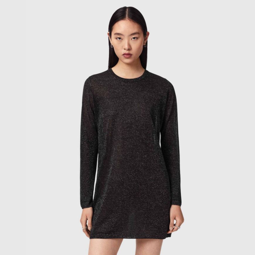 Снимка на ALLSAINTS ДАМСКА РОКЛЯ TILLII MINI DRESS BLACK