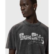 Снимка на ALLSAINTS МЪЖКА БЛУЗА SUN CITY SHORT SLEEVE CREW WASHED BLACK 4