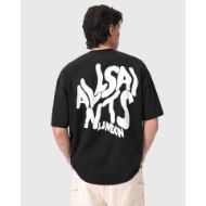 Снимка на ALLSAINTS МЪЖКА БЛУЗА ORLANDO SHORT SLEEVE CREW JET BLACK 2