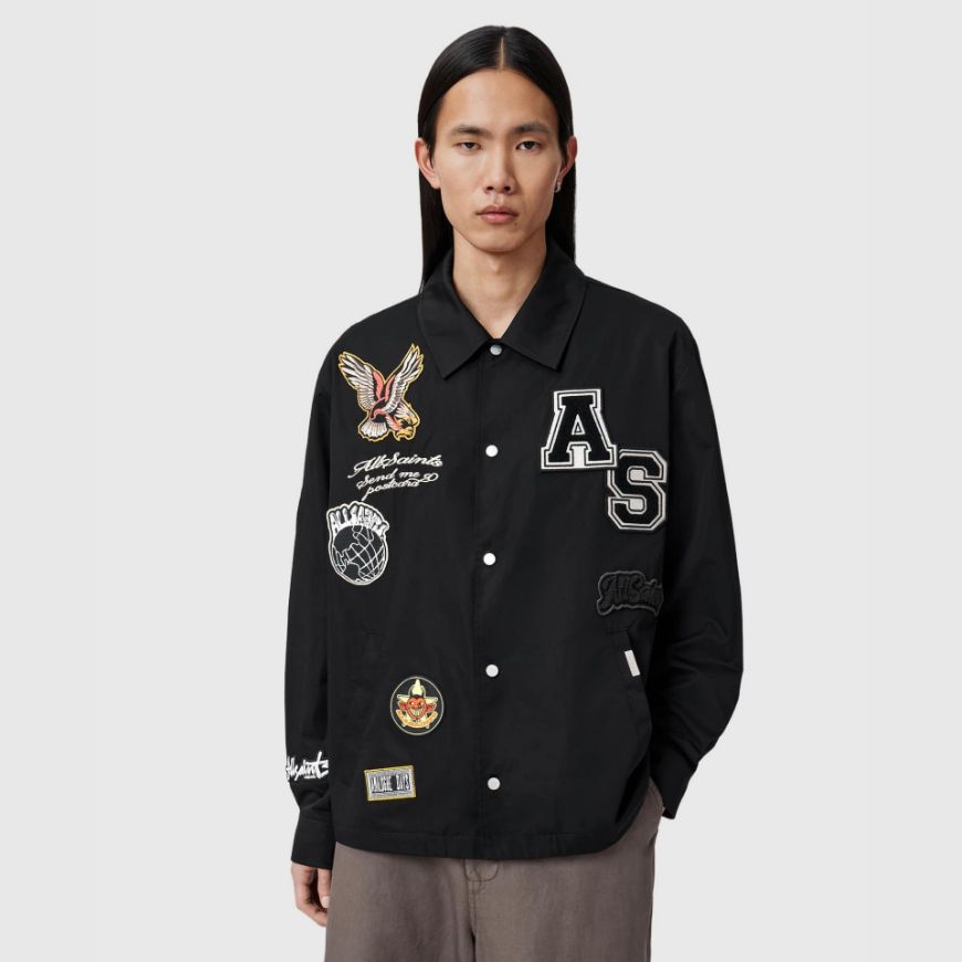 Снимка на ALLSAINTS МЪЖКО ЯКЕ SOUNDMAN COACH BLACK