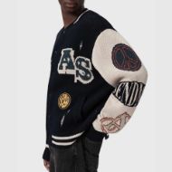 Снимка на ALLSAINTS МЪЖКИ ПУЛОВЕР CHASE CARDIGAN BLACK/ECRU WHITE 4