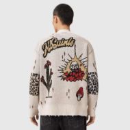 Снимка на ALLSAINTS МЪЖКИ ПУЛОВЕР FOXX CARDIGAN ECRU WHITE 2