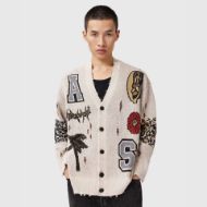 Снимка на ALLSAINTS МЪЖКИ ПУЛОВЕР FOXX CARDIGAN ECRU WHITE 3