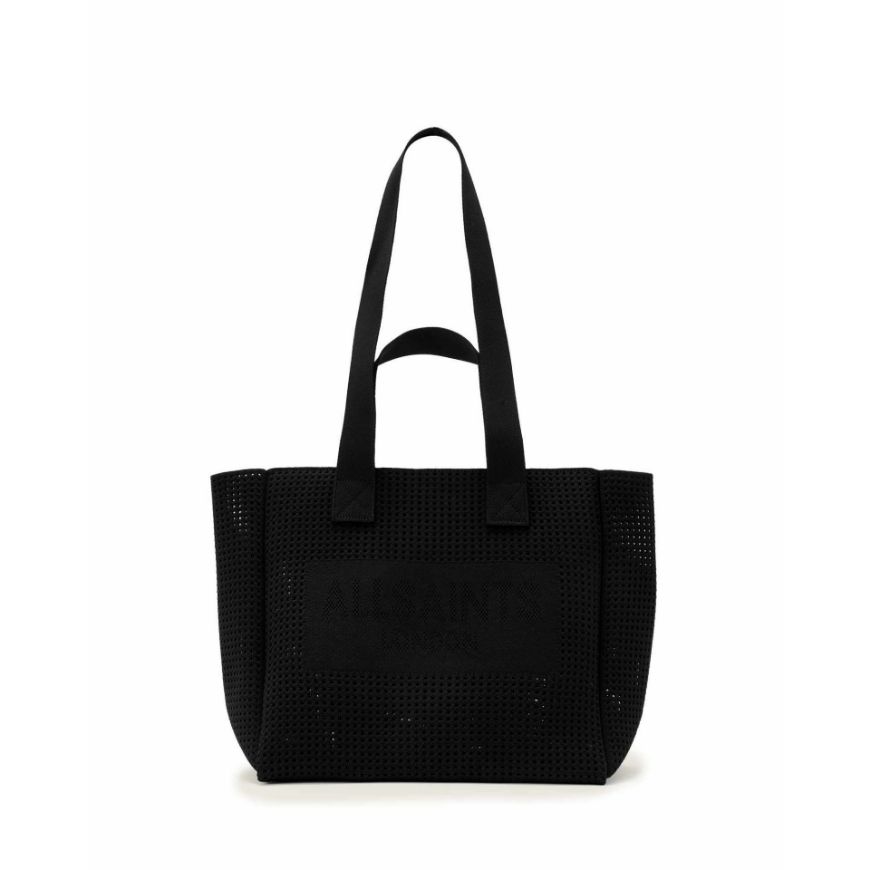Picture of ALLSAINTS WOMEN'S IZZY MESH MED TOTE BAG BLACK