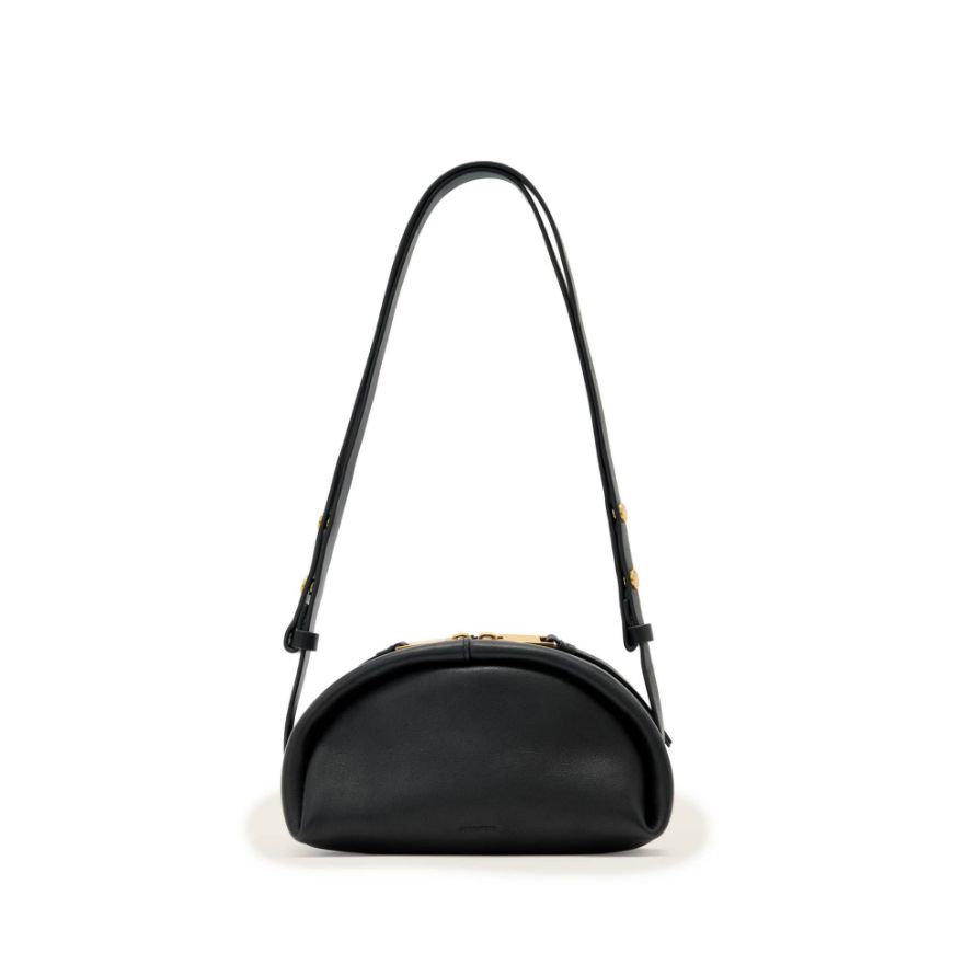 Picture of ALLSAINTS WOMEN'S ROSALIE ARC CROSSBODY BAG BLACK