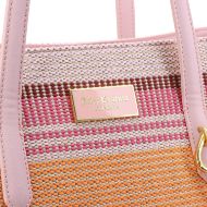 Picture of JUICY COUTURE WOMEN'S LILY STRAW LARGE SHOPPER BAG CHERRY BLOSSOM 4